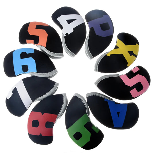 Neoprene Golf Iron Head Covers – Set of 10