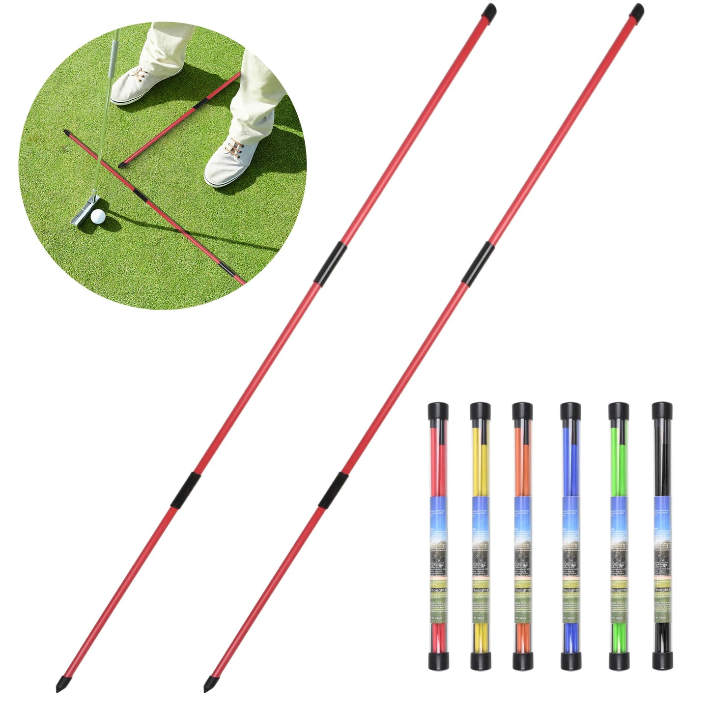 Golf Alignment Sticks – Set of 2