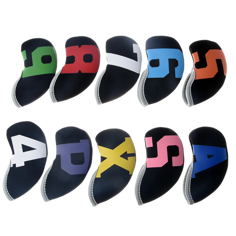 Neoprene Golf Iron Head Covers – Set of 10