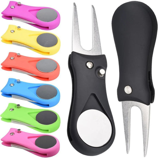 Golf Divot Repair Tool with Ball Marker