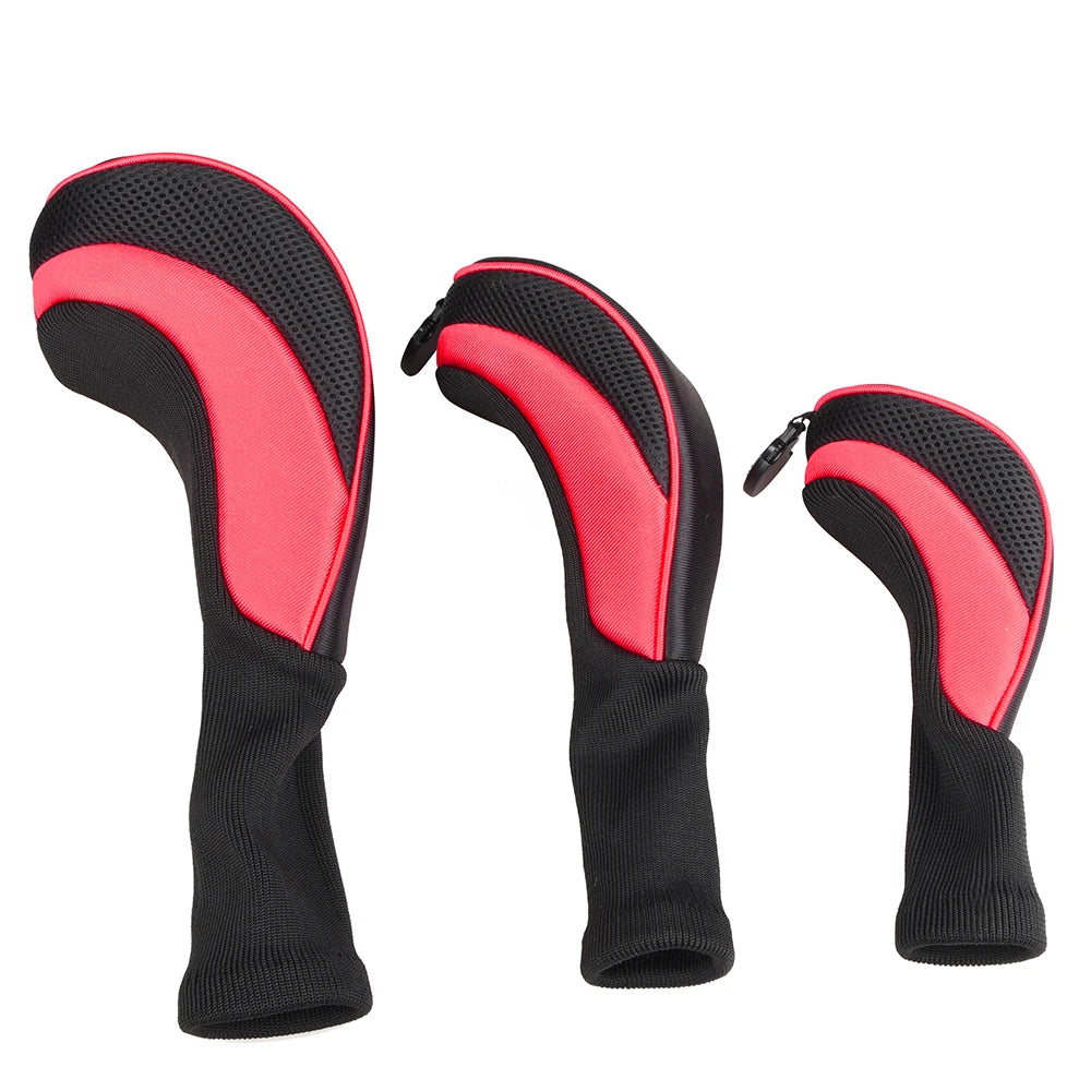 Numbered Golf Wood Head Covers – Set of 3