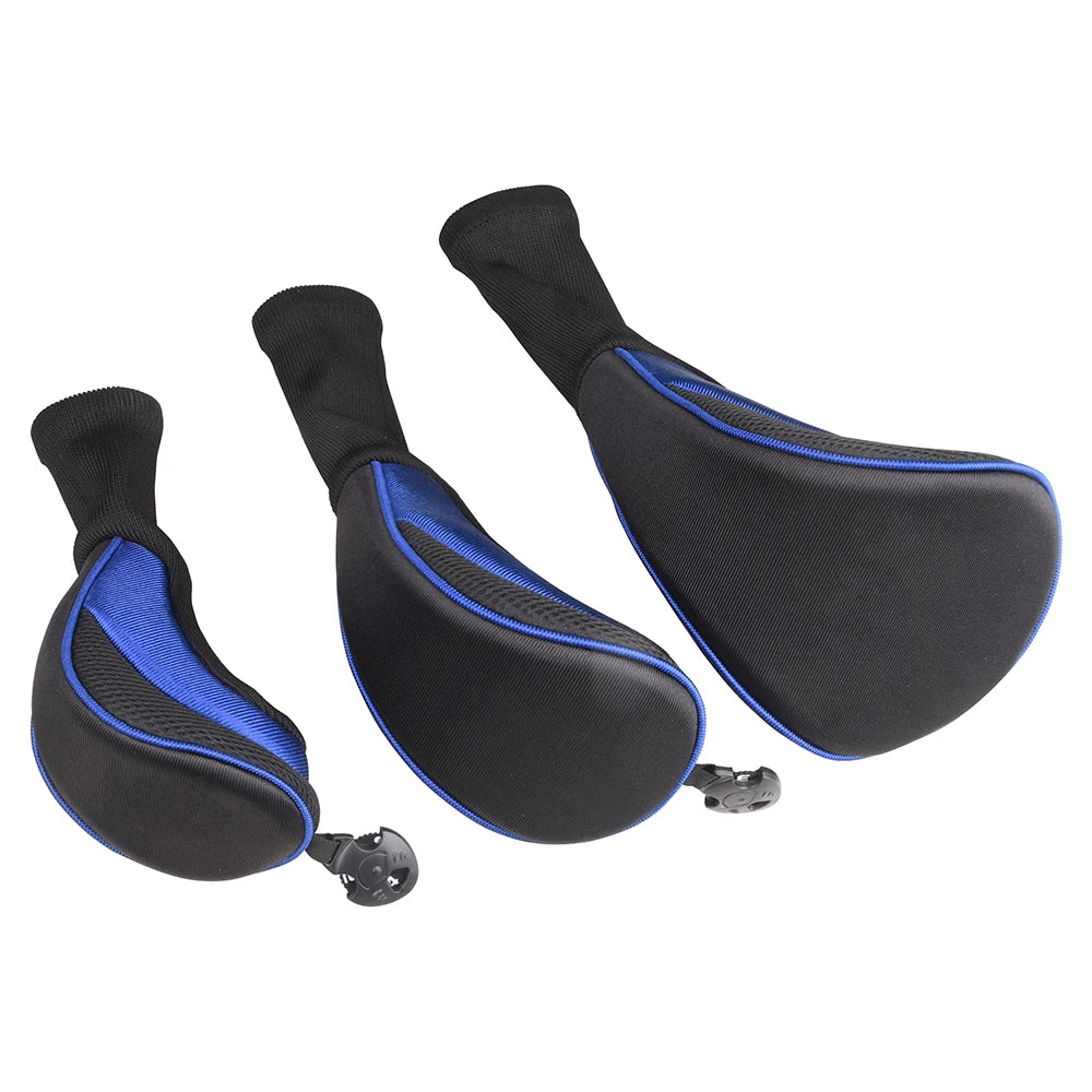 Numbered Golf Wood Head Covers – Set of 3