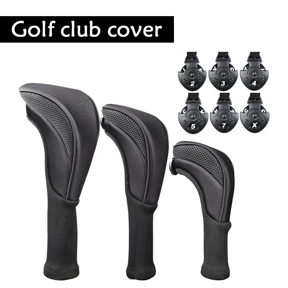 Numbered Golf Wood Head Covers – Set of 3