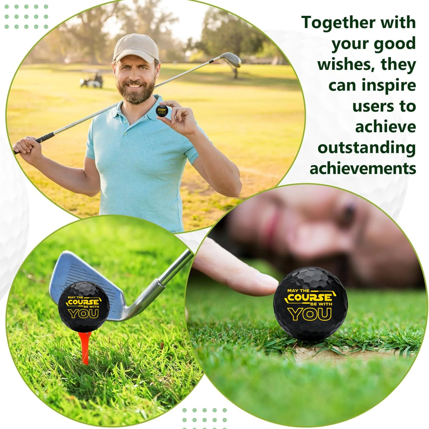 Funny Novelty Golf Balls – Set of 2