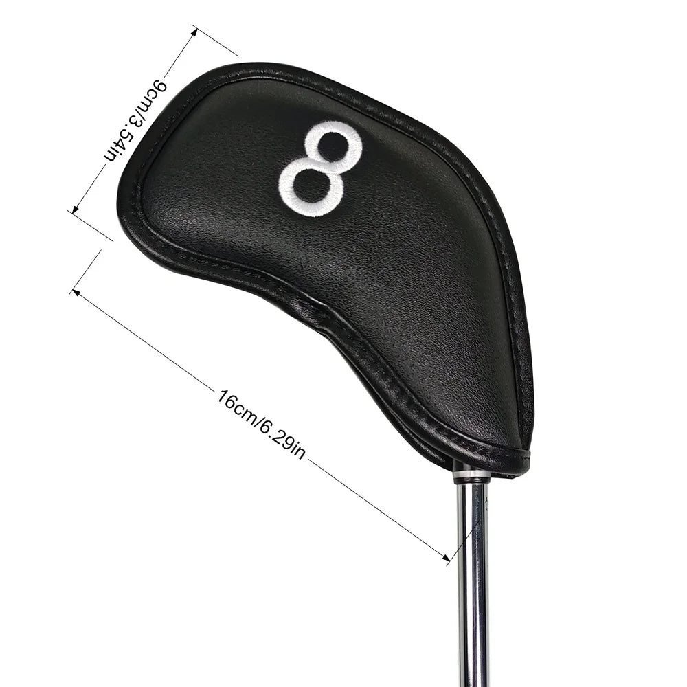 PU Golf Iron Head Covers – Set of 12