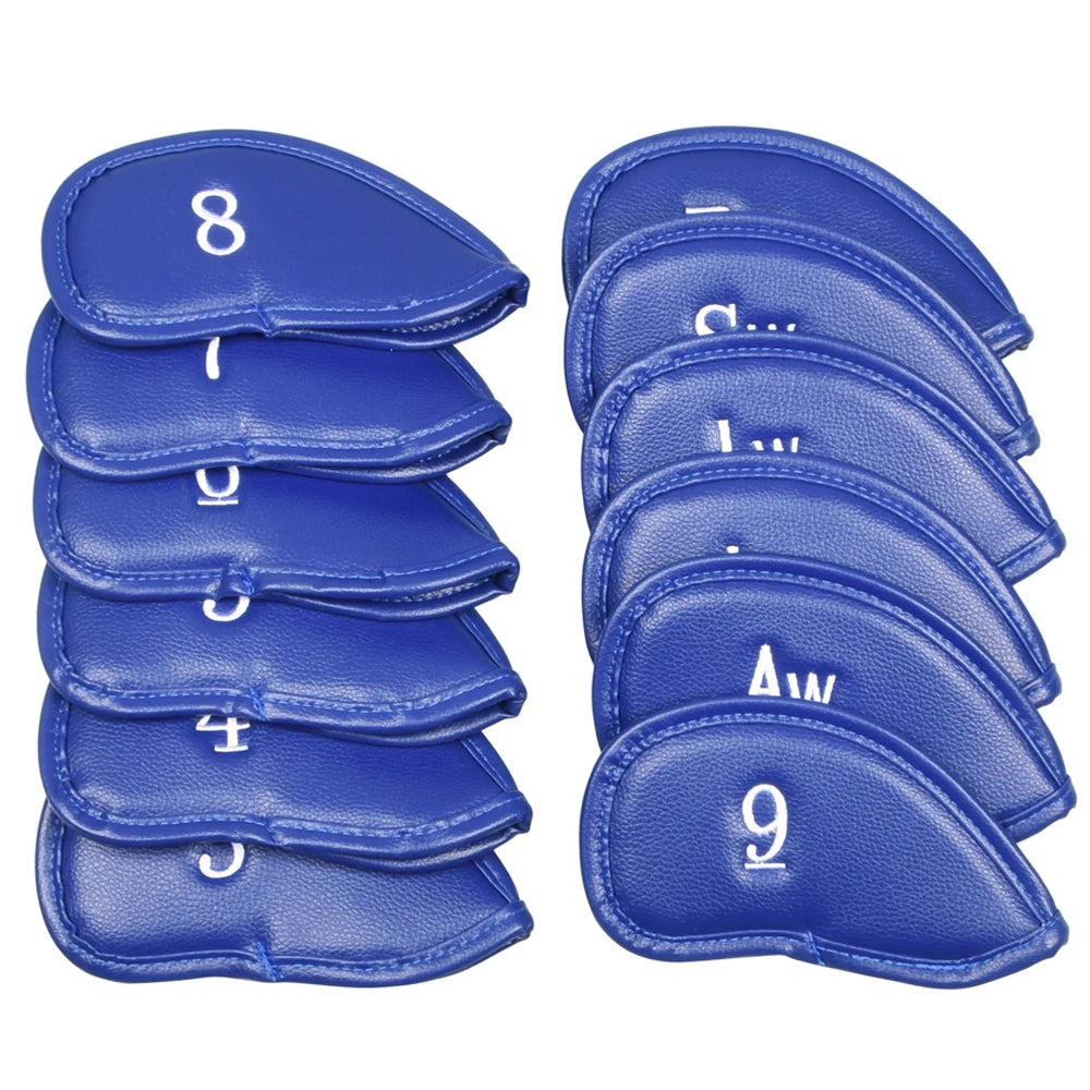 PU Golf Iron Head Covers – Set of 12