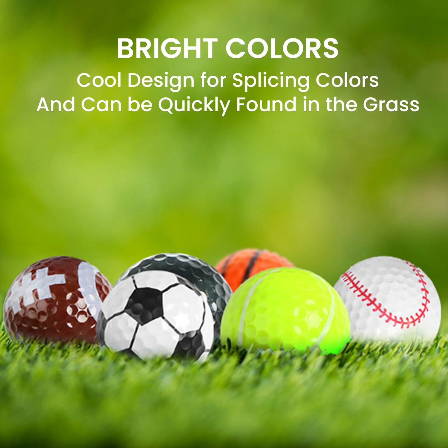 Funny Novelty Golf Balls – Set of 6