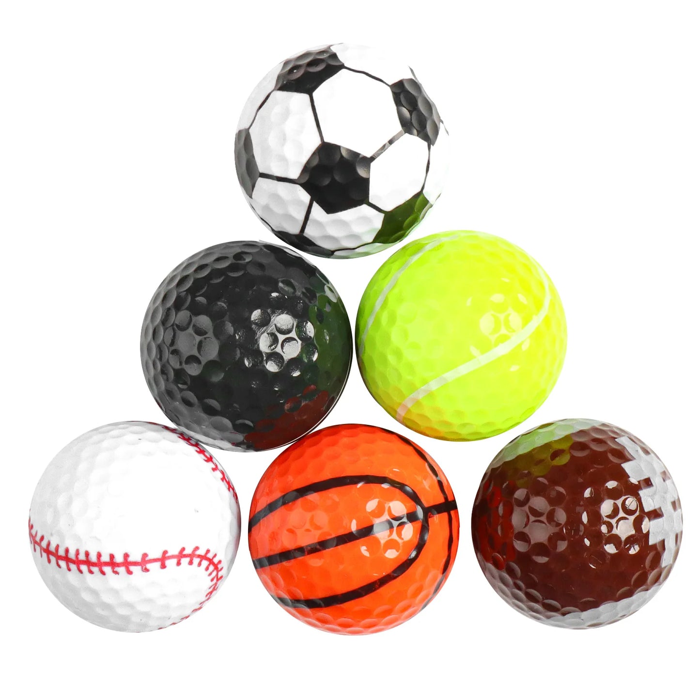 Funny Novelty Golf Balls – Set of 6