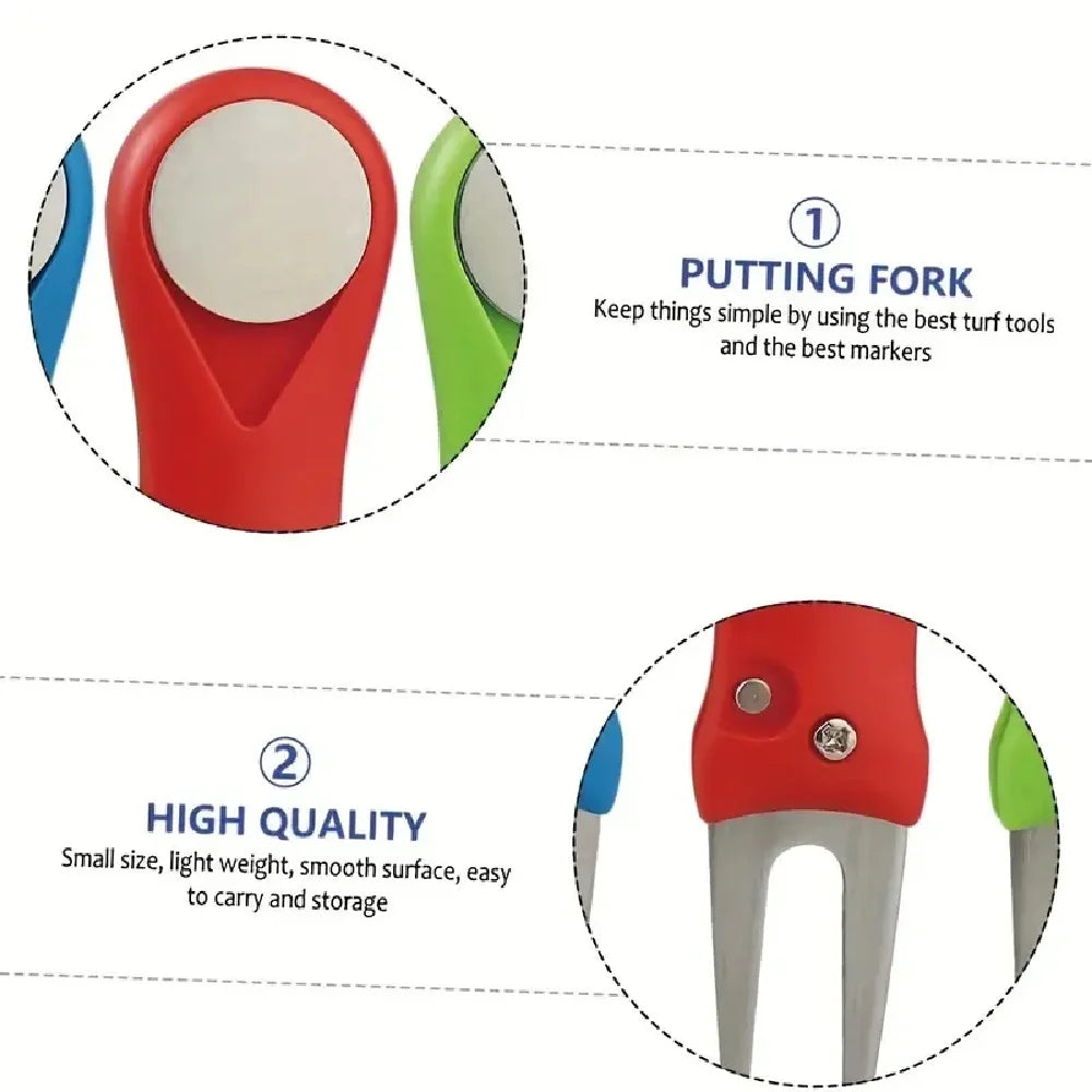 Golf Divot Repair Tool with Ball Marker
