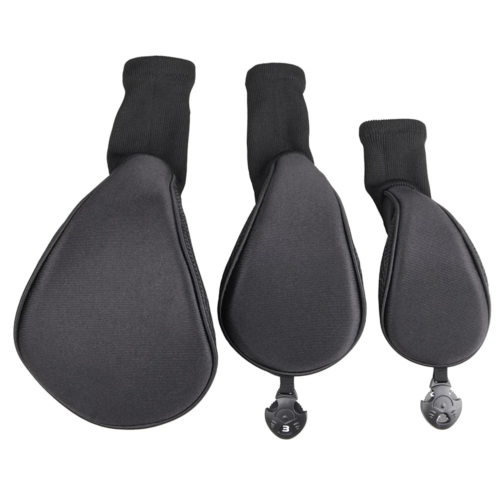 Numbered Golf Wood Head Covers – Set of 3