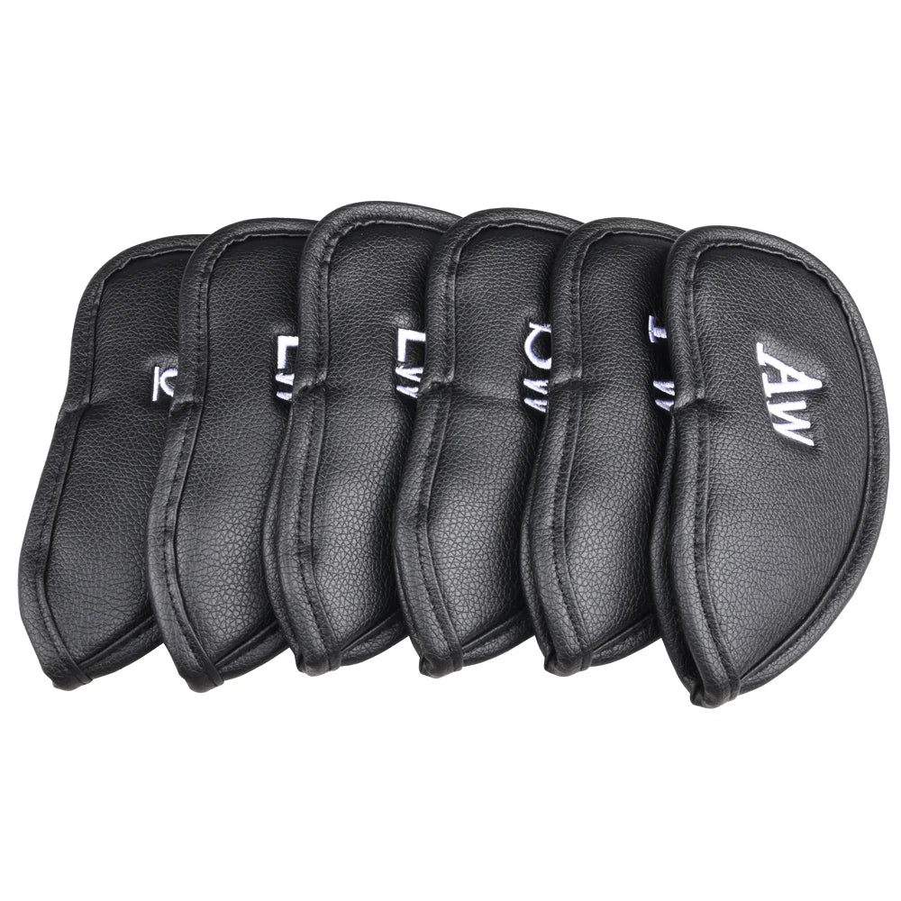 PU Golf Iron Head Covers – Set of 12