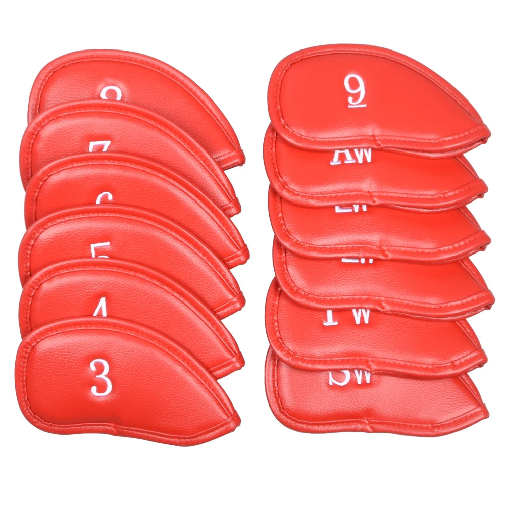 PU Golf Iron Head Covers – Set of 12