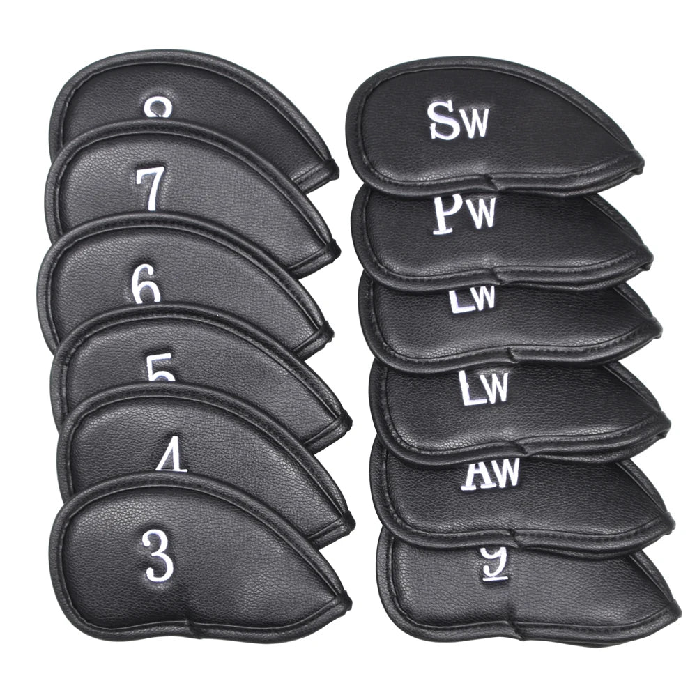 PU Golf Iron Head Covers – Set of 12