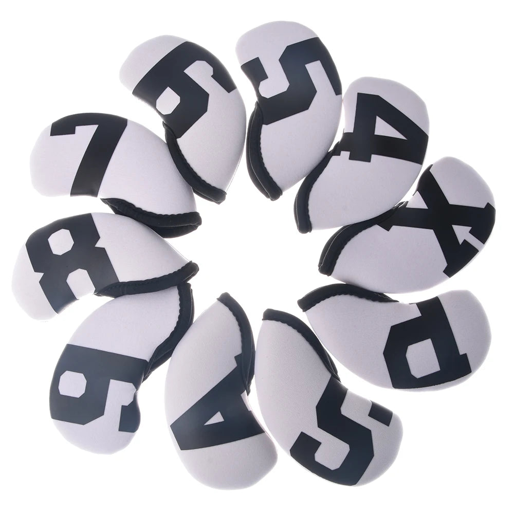 Neoprene Golf Iron Head Covers – Set of 10
