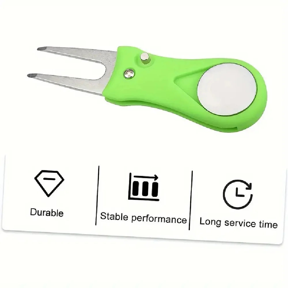 Golf Divot Repair Tool with Ball Marker