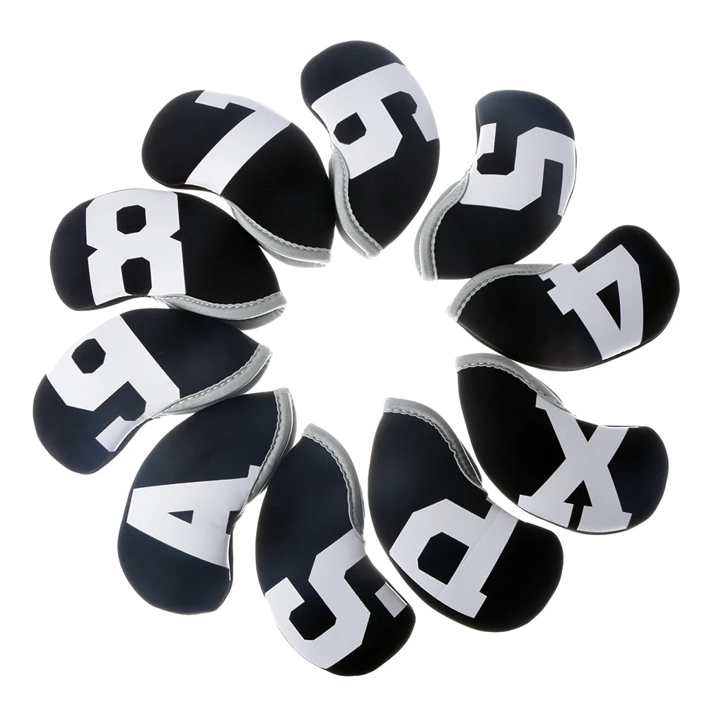 Neoprene Golf Iron Head Covers – Set of 10